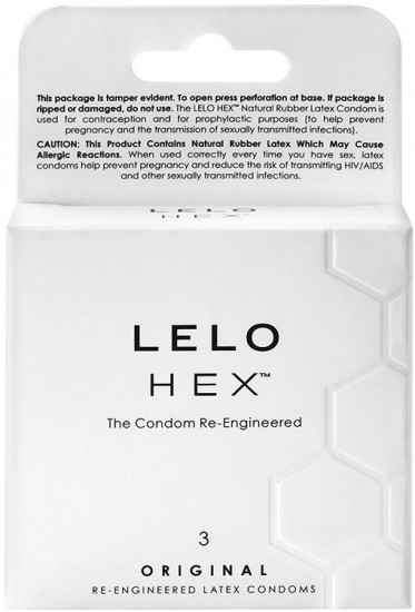 LELO Hex Original – klasické kondomy (3 ks)