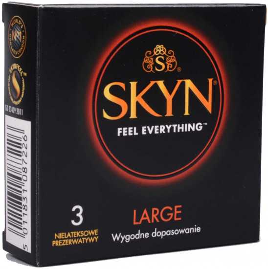 SKYN Large – XL bezlatexové kondomy (3 ks)