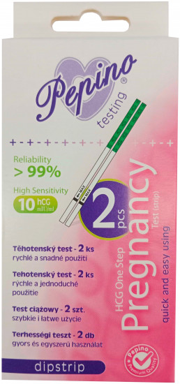 Těhotenský test Pepino Dipstrip  (2 ks)