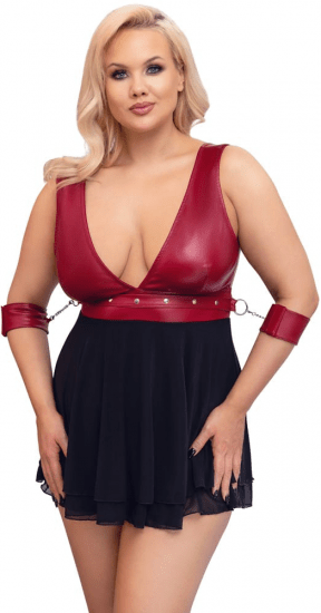 Plus size košilka Red Bondage