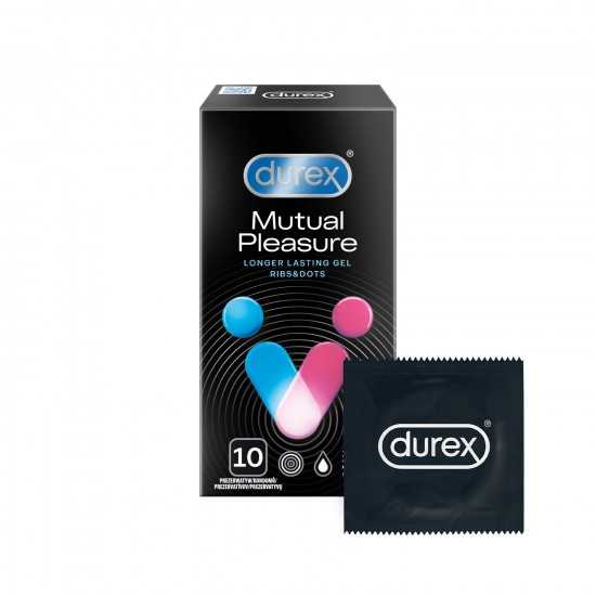 Durex Mutual Pleasure – vroubkované kondomy (10 ks)