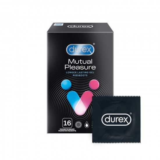 Durex Mutual Pleasure – vroubkované kondomy (16 ks)