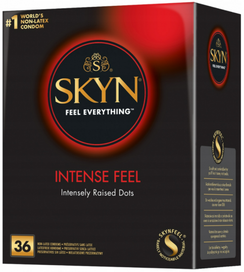 SKYN Intense Feel – bezlatexové kondomy s vroubky (36 ks)